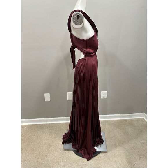 A.L.C. Burgundy Maxi Dress - Picture 6 of 10